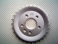 Tandwiel achter 28 tands