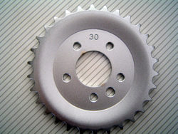 Tandwiel achter 30 tands